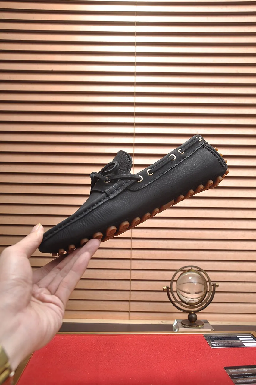Men's Men's Shoes💰420💶【GUCCI】 (High-end Niuli) New 🍀Gucci*——Gucci Doudou Shoes! Made of imported original cowhide, the inner top layer is comfortable cowhide lining! Original wear-resistant rubber outsole! High quality products! Code number 38-44!